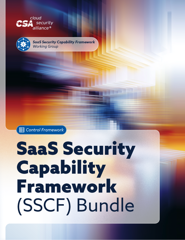 SaaS Security Capability Framework (SSCF)